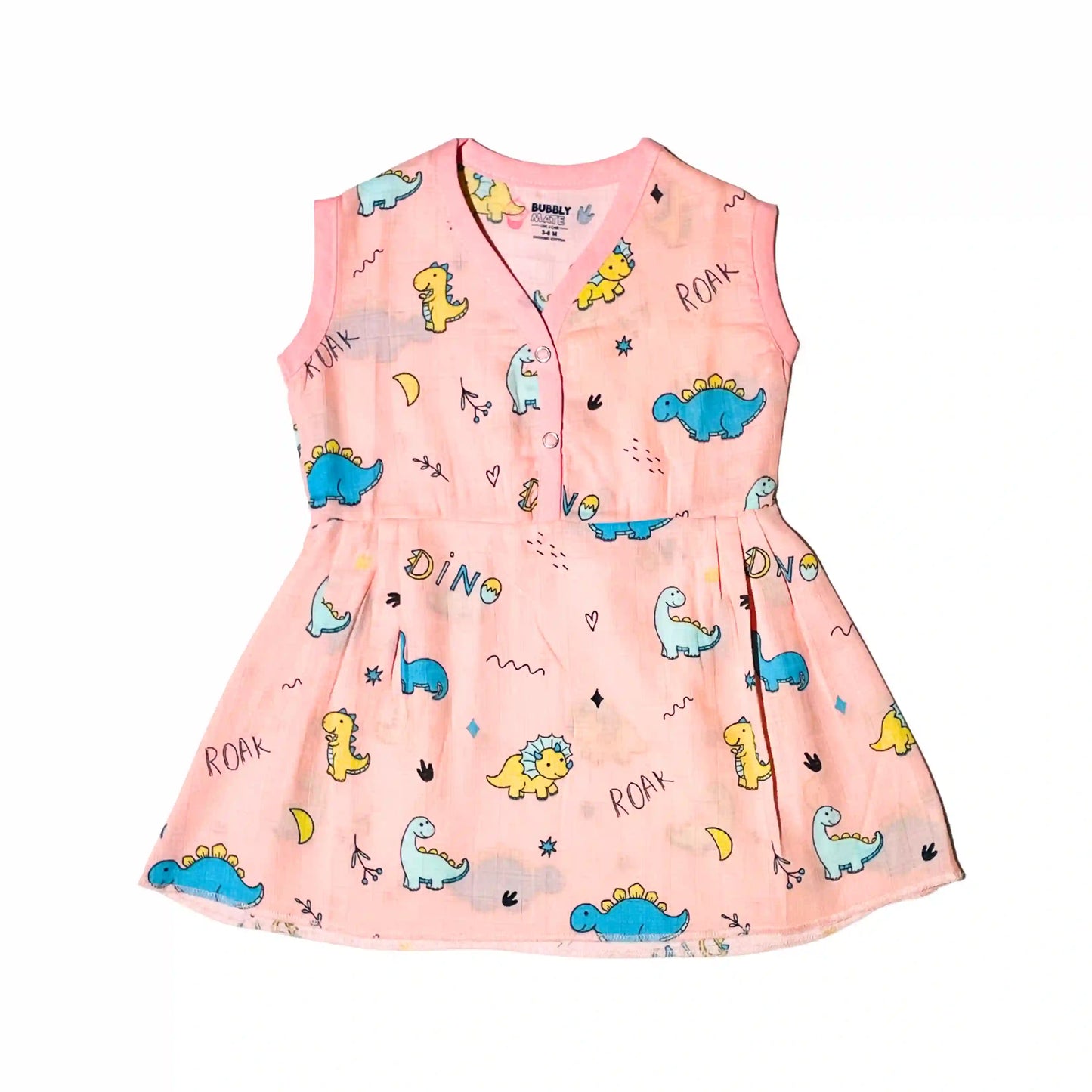 Muslin Button Frock - (Pack of 5)