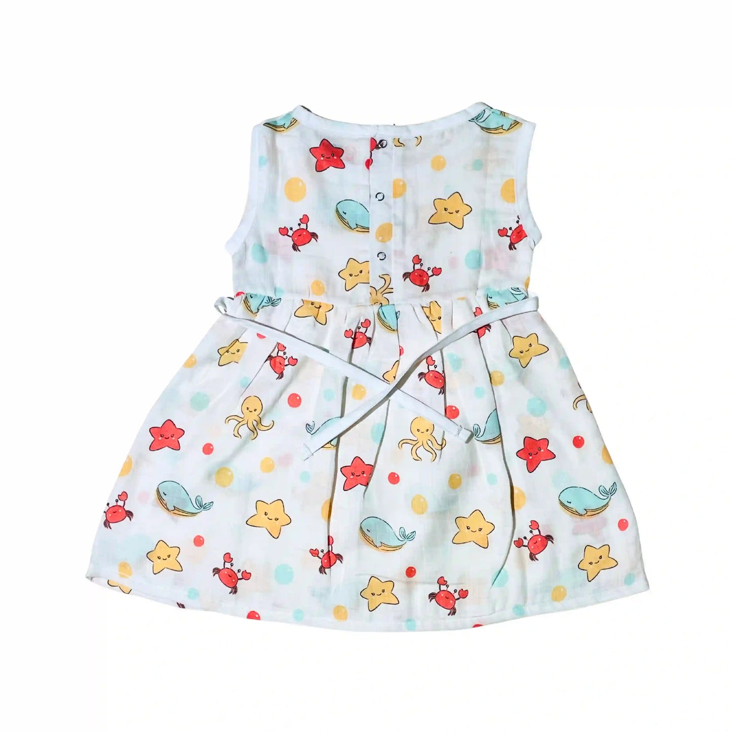 Marine Marvels - Muslin Knot Frock - (Pack of 1)