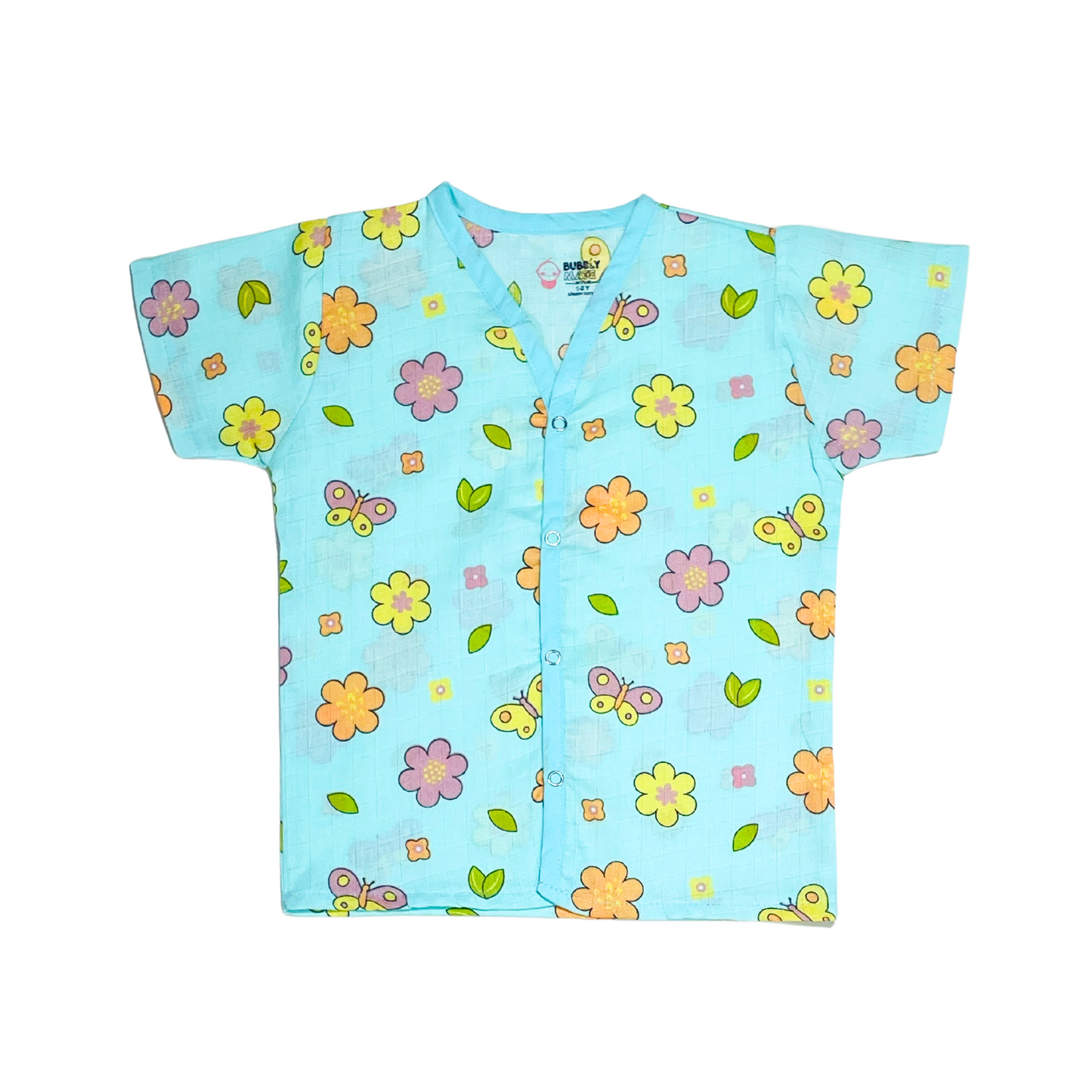 Petals and Wings - Muslin Jabla Half Sleeve & Shorts - (Pack of 1)