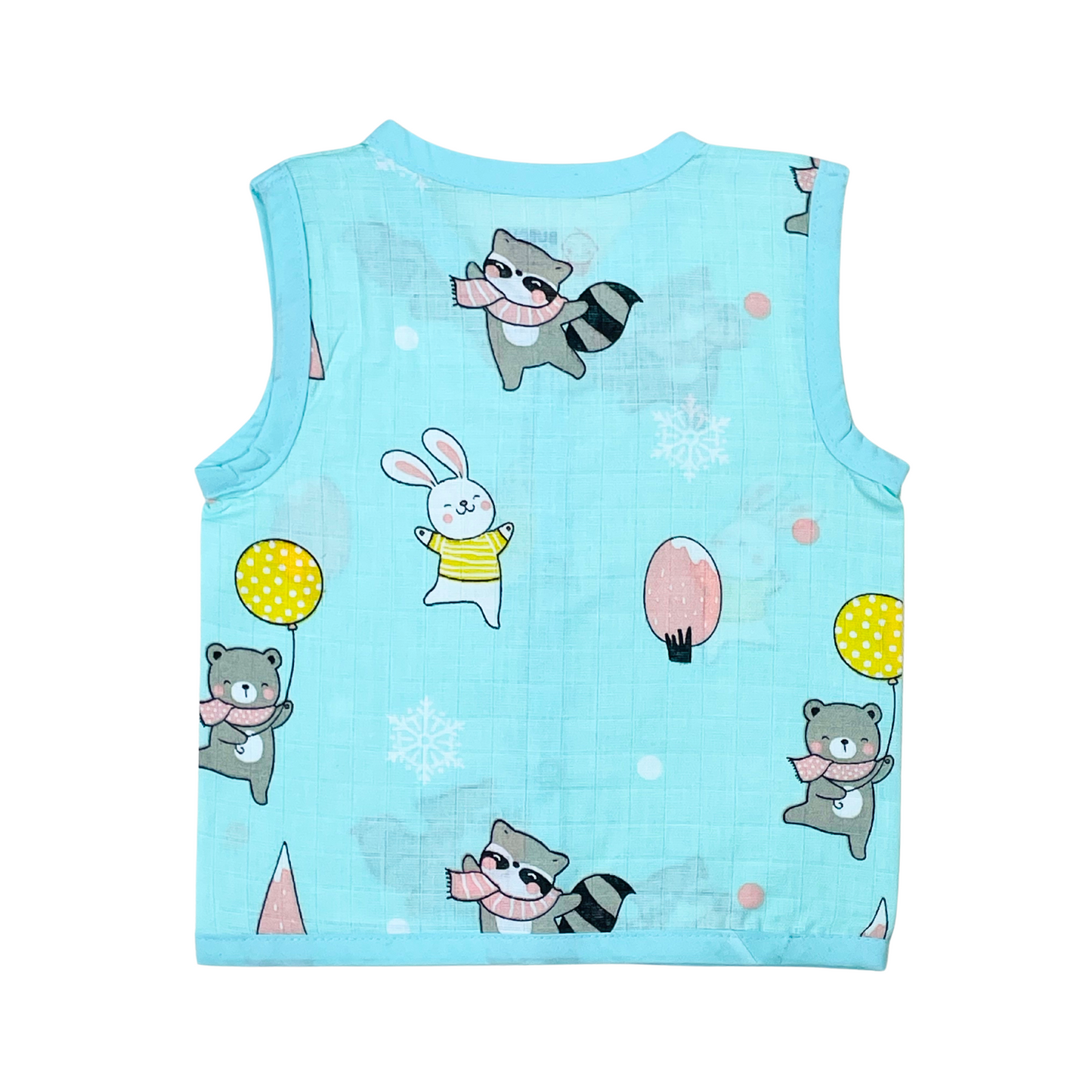 Animal party - Muslin Jabla Sleeveless & Shorts - (Pack of 1)