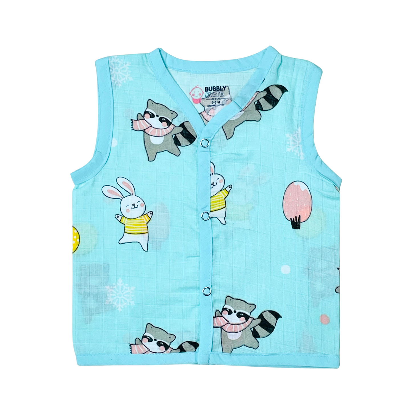 Animal party - Muslin Jabla Sleeveless & Shorts - (Pack of 1)