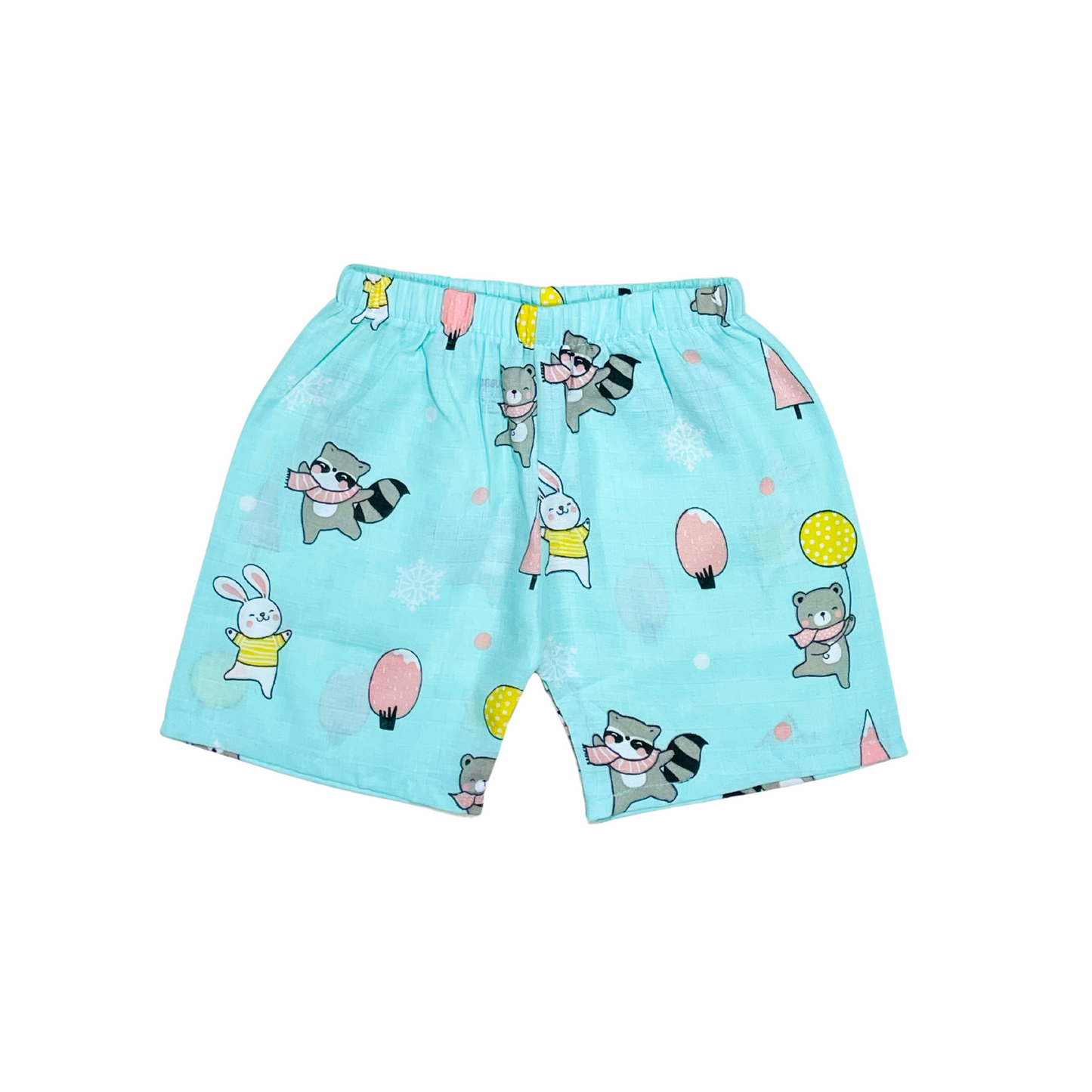 Animal party - Muslin Jabla Half Sleeve & Shorts - (Pack of 1)