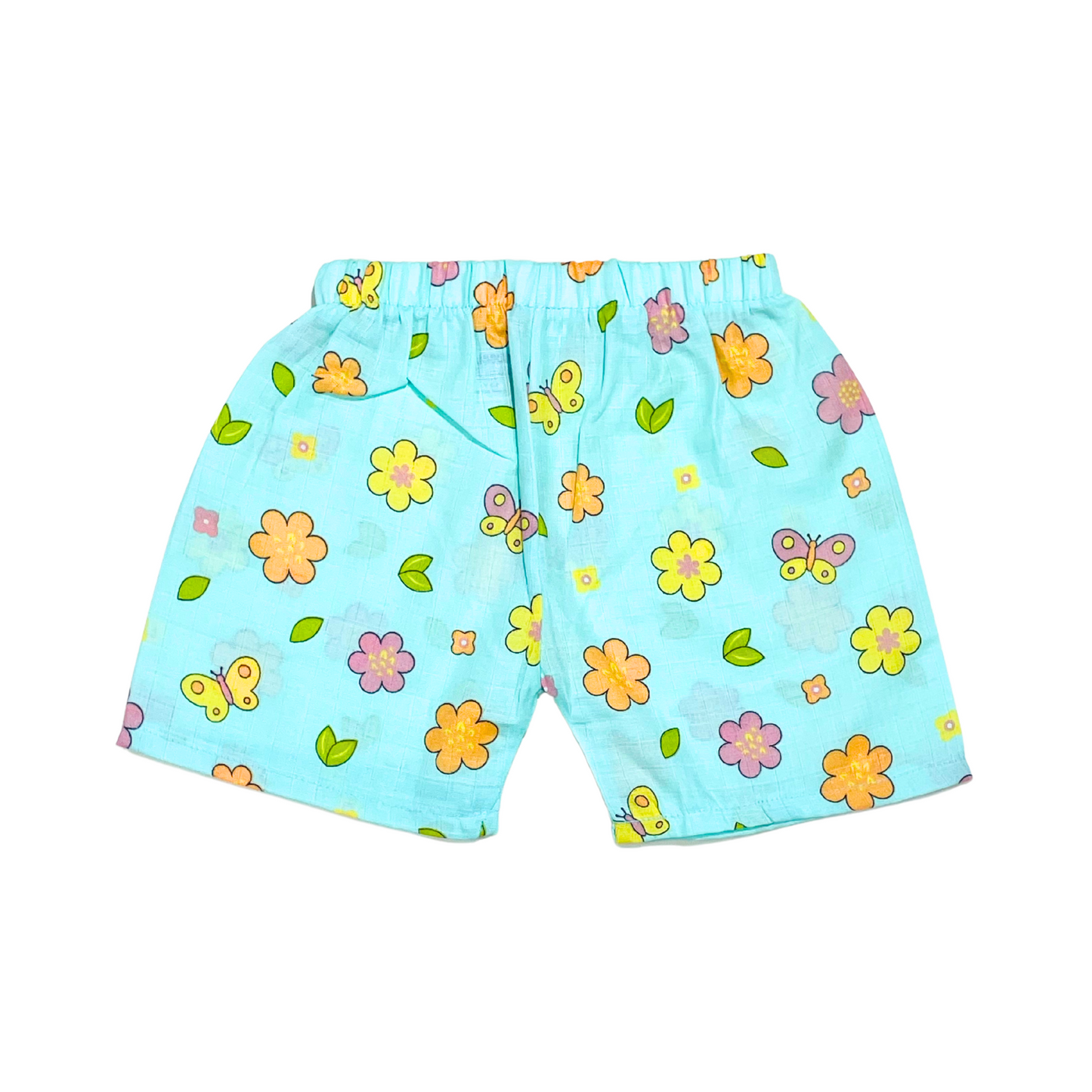 Petals and Wings - Muslin Jabla Half Sleeve & Shorts - (Pack of 1)