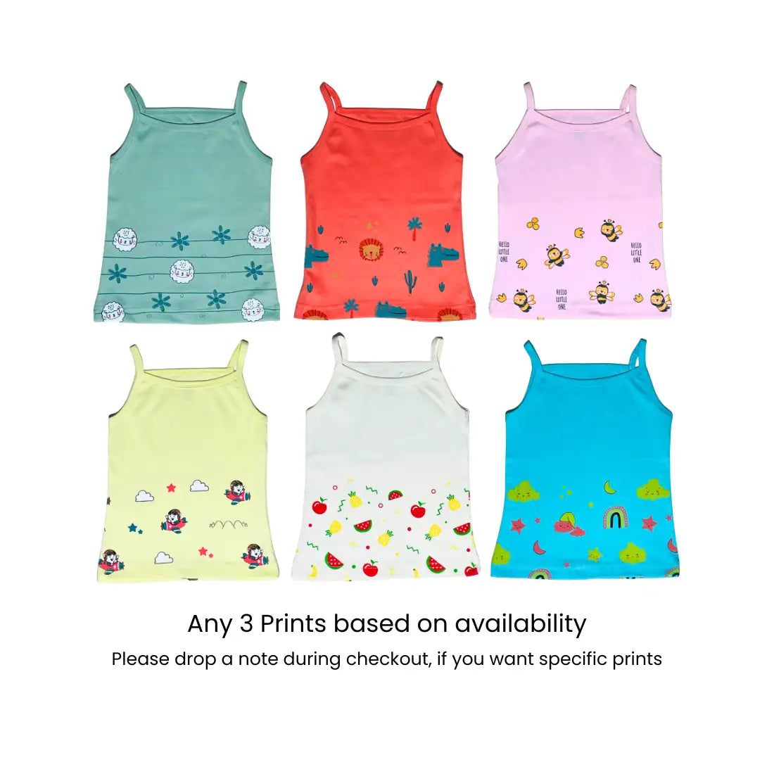 Girls Vest - Pack of 3