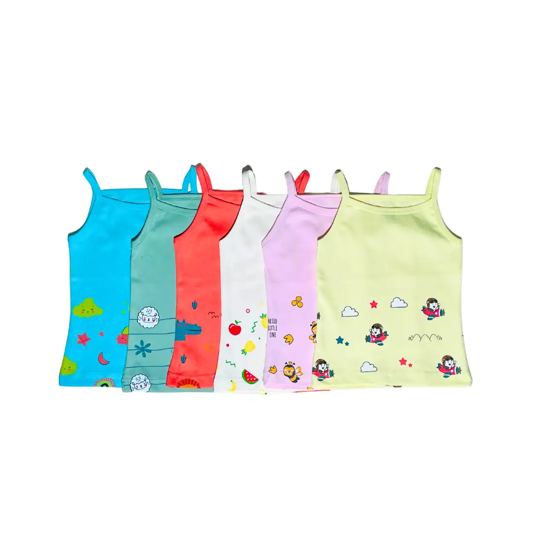 Girls Vest - Pack of 6