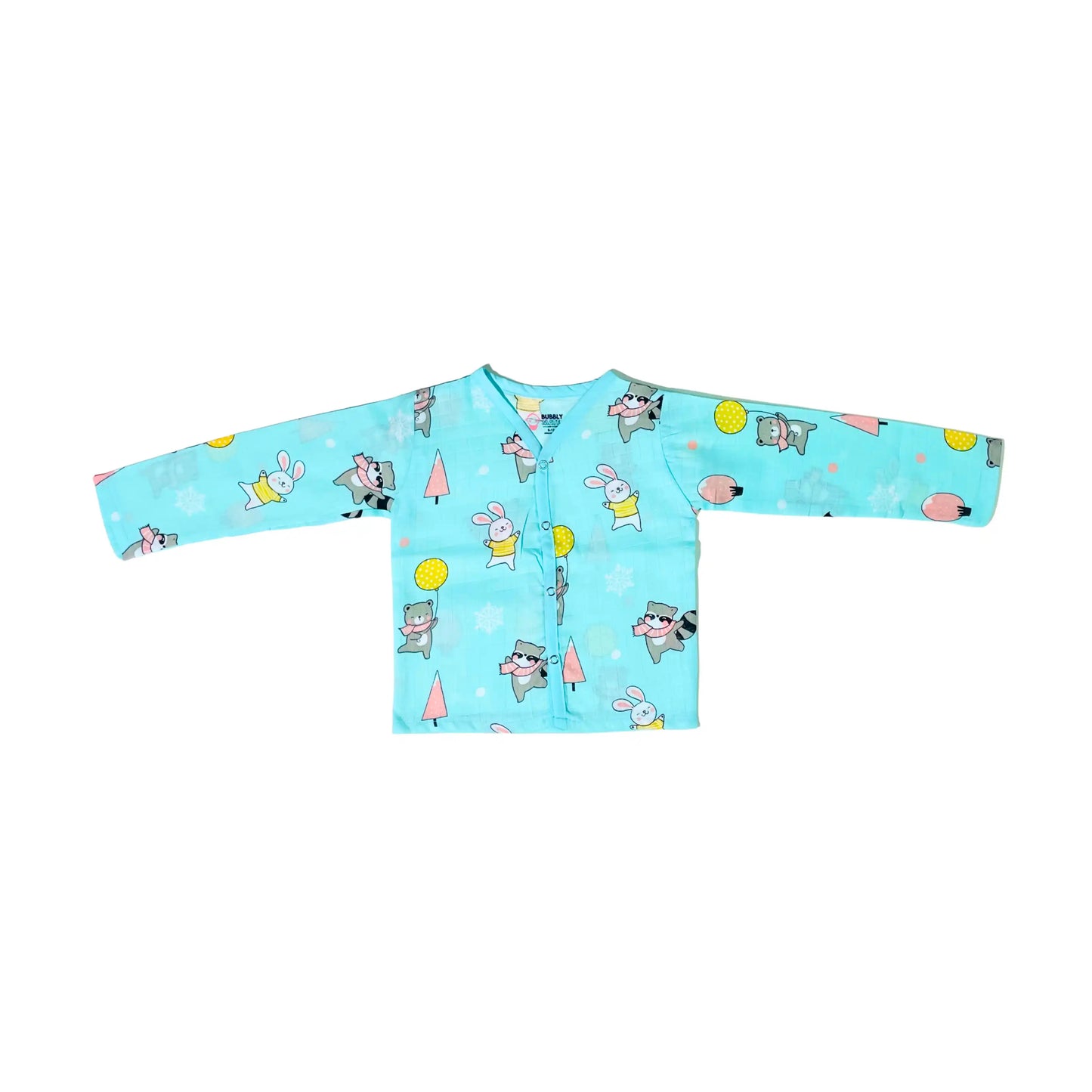 Muslin Night Suit - Animal party - (Pack of 1)