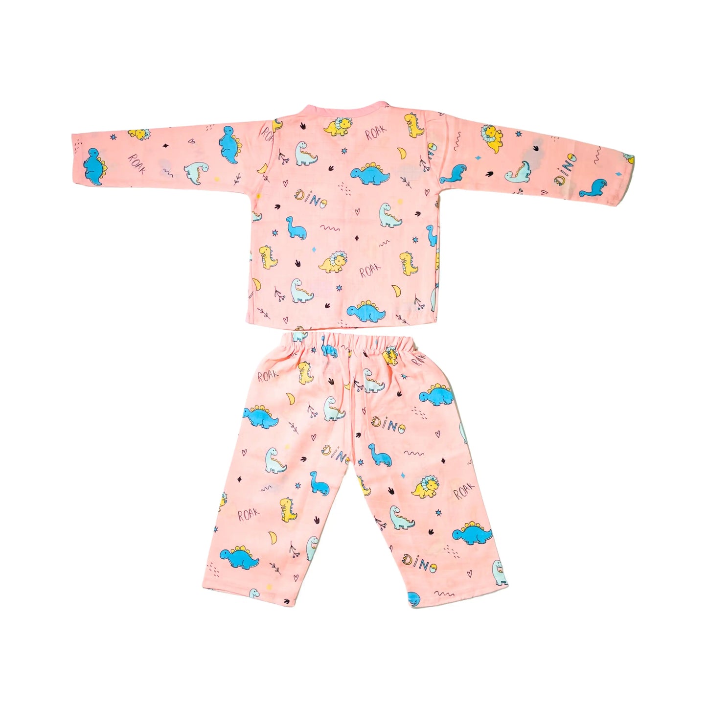 Muslin Night Suit - Roar with Dino - (Pack of 1)