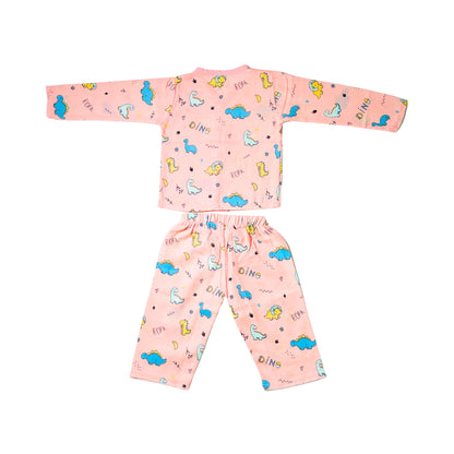 Muslin Night Suit - (Pack of 2) - Roar with Dino & Summer Ride Combo