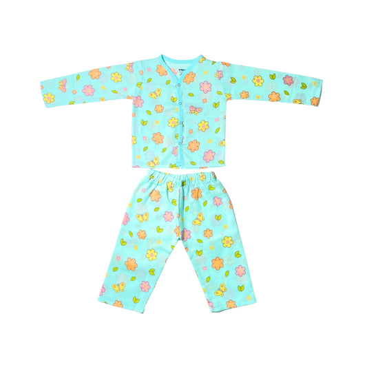 Muslin Night Suit - Petals and Wings - (Pack of 1)