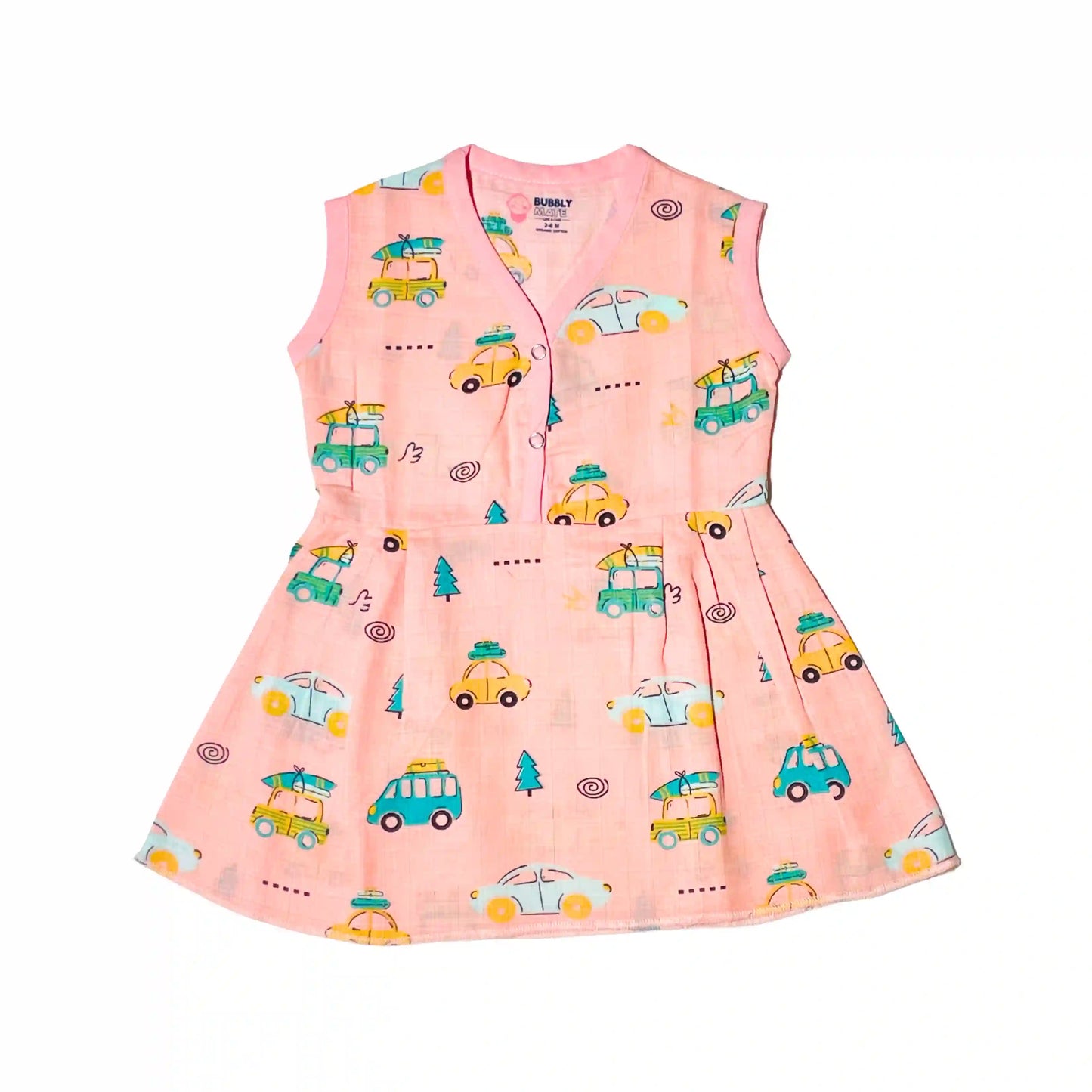 Summer Ride - Muslin Button Frock - (Pack of 1)