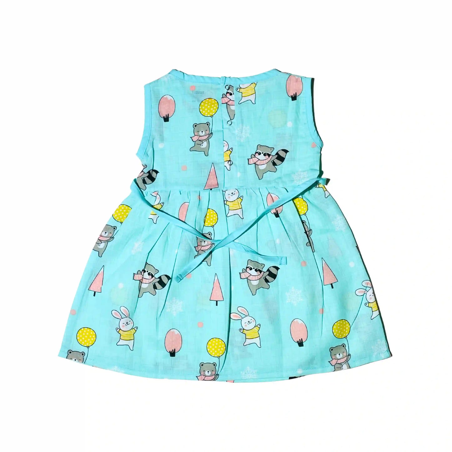 Animal party - Muslin Knot Frock - (Pack of 1)