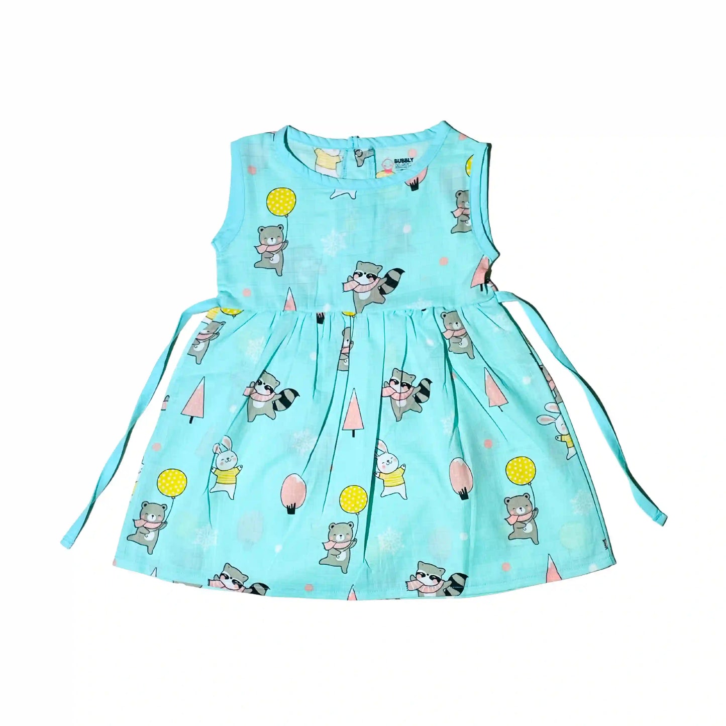 Animal party - Muslin Knot Frock - (Pack of 1)