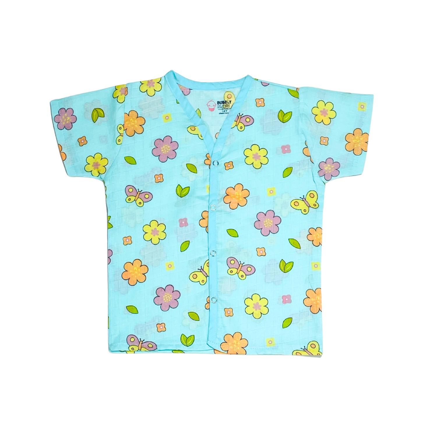 Petals and Wings - Muslin Jabla Half Sleeve &  Shorts - (Pack of 1)