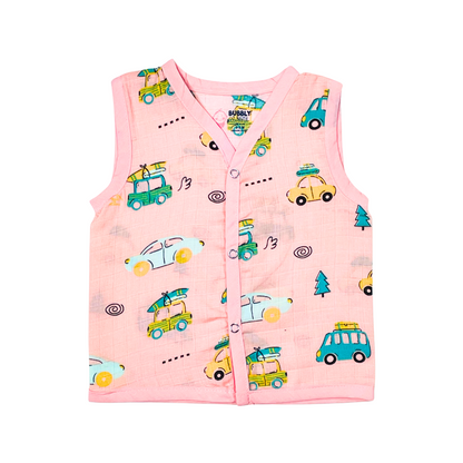 Summer Ride - Muslin Jabla Sleeveless & Shorts - (Pack of 1)