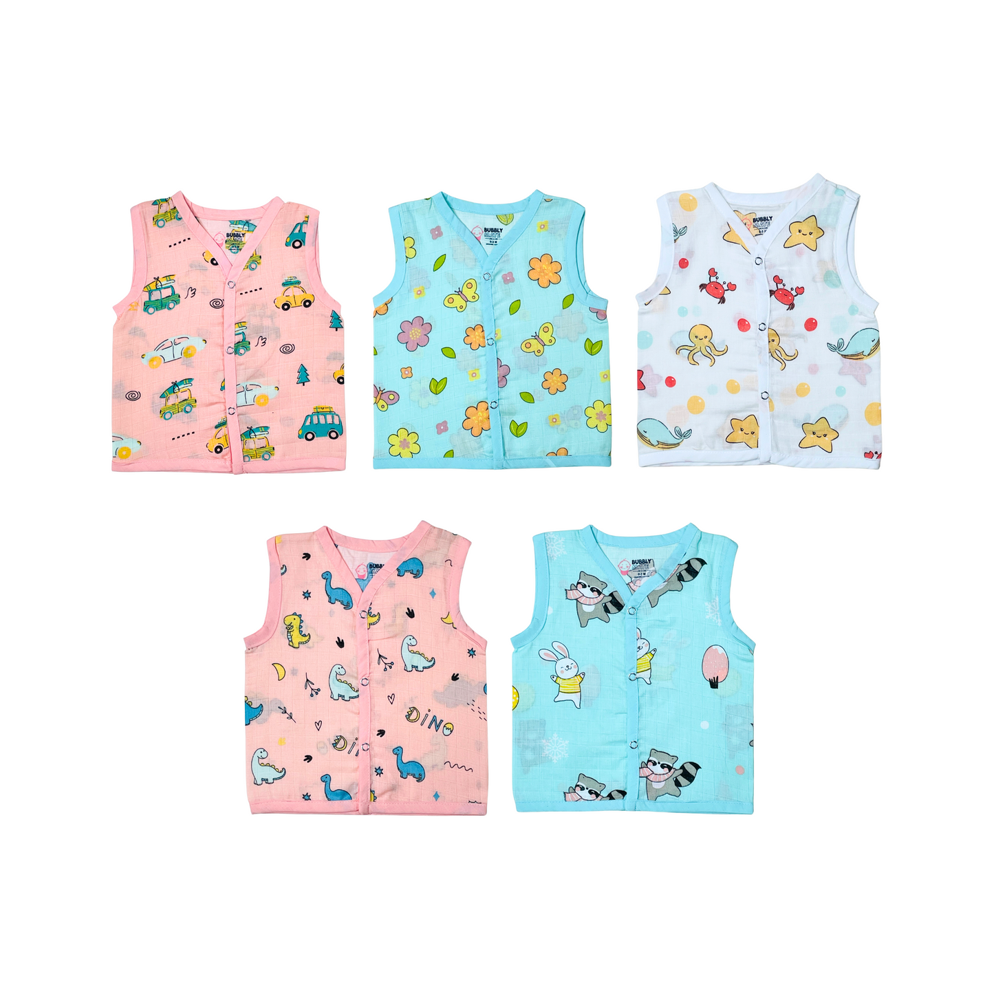 Jabla Gift Pack - 2 (Button Jabla - 2, Knot Jabla - 2, Nappy - 4, Swaddle - 2)