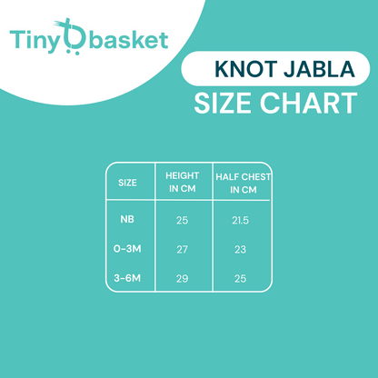 Muslin Knot Jabla & Nappy - (Pack of 10) Combo