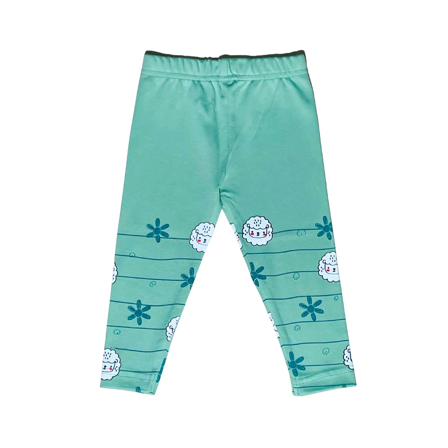 Leggings - Sheepy Green & Flying Pilot Prints (Pack of 2)