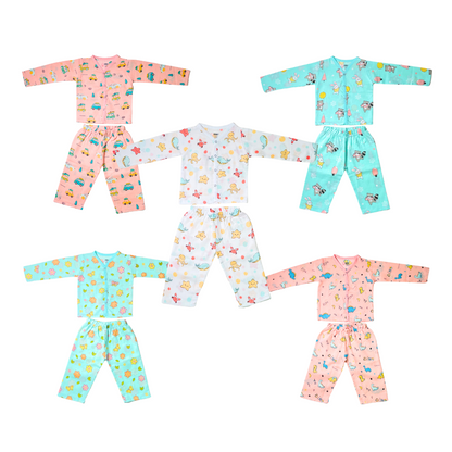 Muslin Night Suit - (Pack of 5)