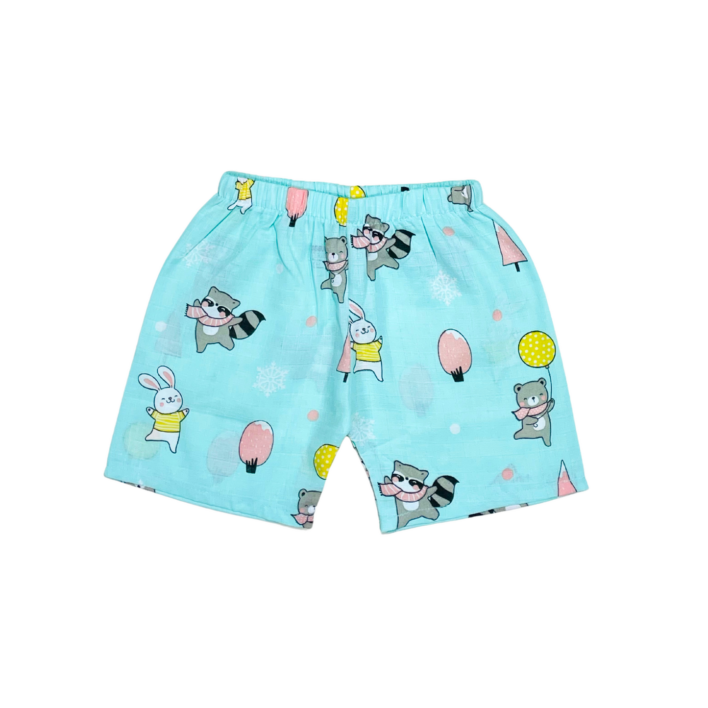 Animal party - Muslin Jabla Half Sleeve &  Shorts - (Pack of 1)