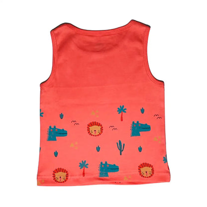 Unisex Vest - Lion's & Croc's Print (Pack of 1)