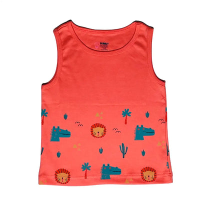 Unisex Vest - Lion's & Croc's Print (Pack of 1)