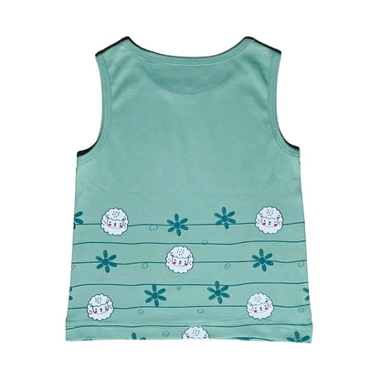 Unisex Vest - Sheepy Green Print (Pack of 1)