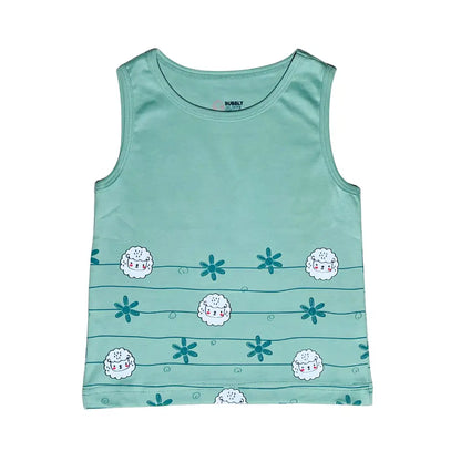 Unisex Vest - Sheepy Green Print (Pack of 1)