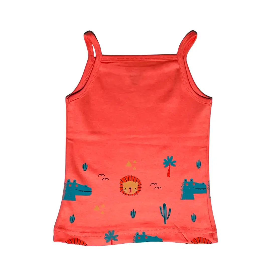 Girls Vest - Lion's & Croc's Print (Pack of 1)