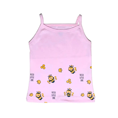 Girls Vest - Wonder Bee’s & Fairy Night Prints (Pack of 2)