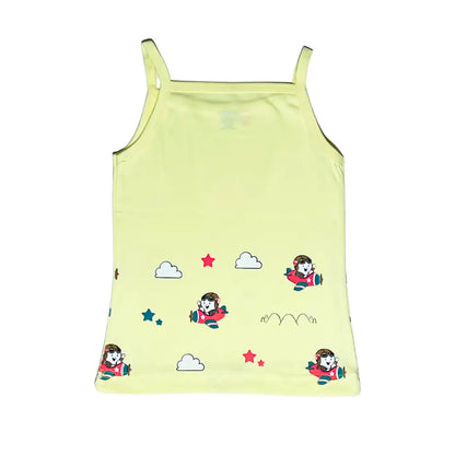 Girls Vest - Flying Pilot Print (Pack of 1)