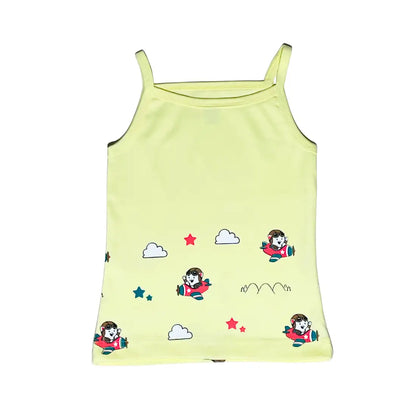 Girls Vest - Flying Pilot Print (Pack of 1)